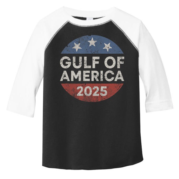 America Gulf Mexico Gulf Of Usa America 2025 Retro Button Toddler Fine Jersey T-Shirt