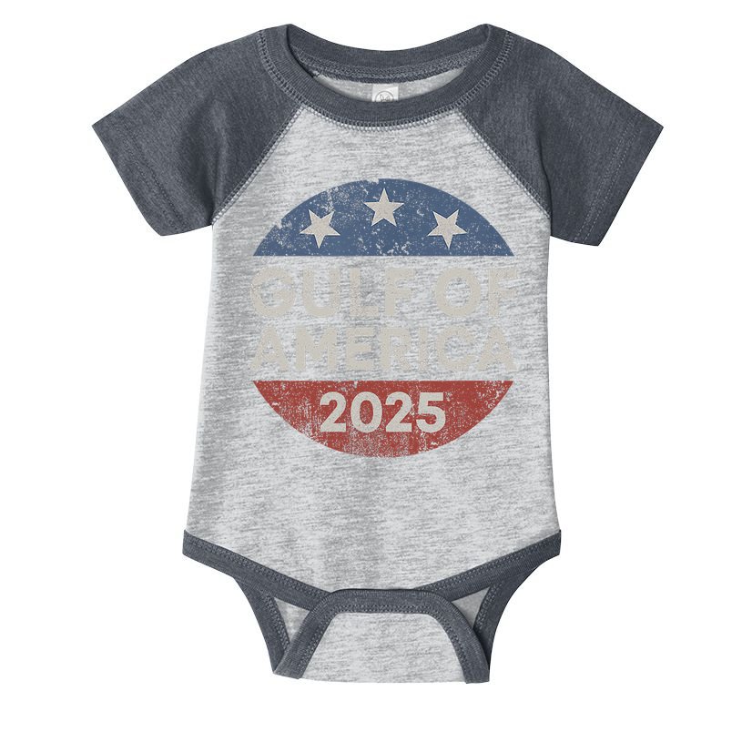 America Gulf Mexico Gulf Of Usa America 2025 Retro Button Infant Baby Jersey Bodysuit