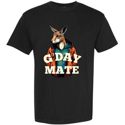 Australia GDay Mate Shirts Funny Kangaroo Australian Symbol Garment-Dyed Heavyweight T-Shirt