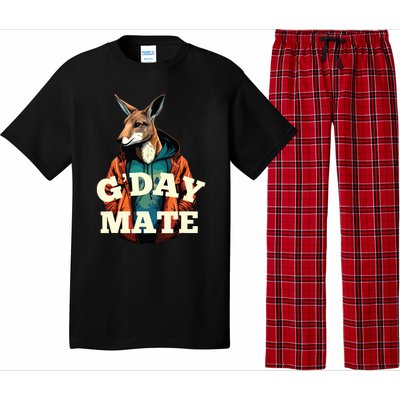 Australia GDay Mate Shirts Funny Kangaroo Australian Symbol Pajama Set