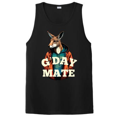 Australia GDay Mate Shirts Funny Kangaroo Australian Symbol PosiCharge Competitor Tank