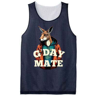 Australia GDay Mate Shirts Funny Kangaroo Australian Symbol Mesh Reversible Basketball Jersey Tank