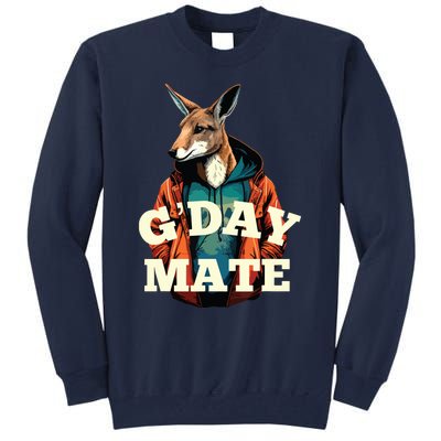 Australia GDay Mate Shirts Funny Kangaroo Australian Symbol Tall Sweatshirt