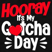 Adopt Gotcha My Gotcha Day Adoption Day Ladies PosiCharge Tri-Blend Wicking Tank