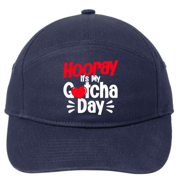 Adopt Gotcha My Gotcha Day Adoption Day 7-Panel Snapback Hat