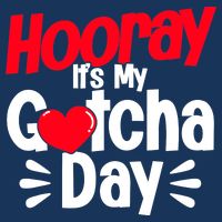Adopt Gotcha My Gotcha Day Adoption Day 7-Panel Snapback Hat