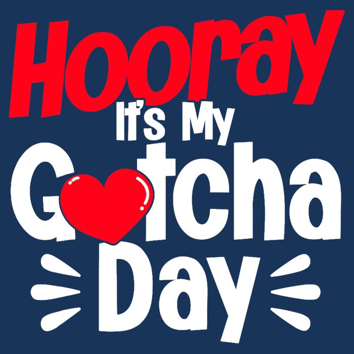 Adopt Gotcha My Gotcha Day Adoption Day 7-Panel Snapback Hat