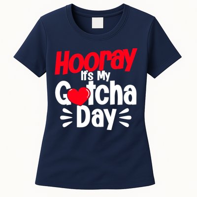 Adopt Gotcha My Gotcha Day Adoption Day Womens T-Shirt