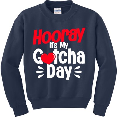 Adopt Gotcha My Gotcha Day Adoption Day Kids Sweatshirt