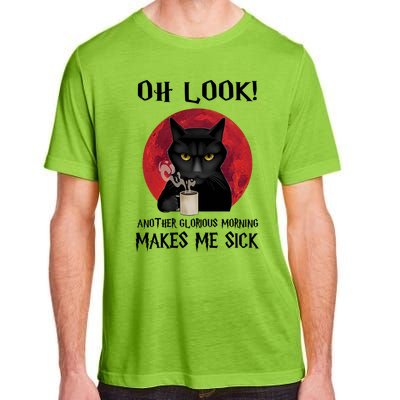 Another Glorious Morning Makes Me Sick Black Cat Cute Gift Adult ChromaSoft Performance T-Shirt