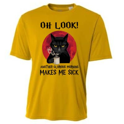 Another Glorious Morning Makes Me Sick Black Cat Cute Gift Cooling Performance Crew T-Shirt