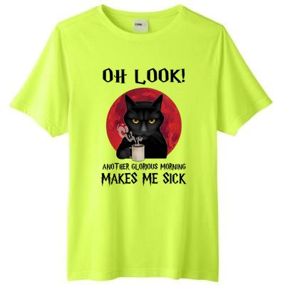 Another Glorious Morning Makes Me Sick Black Cat Cute Gift Tall Fusion ChromaSoft Performance T-Shirt