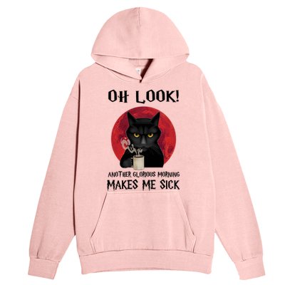 Another Glorious Morning Makes Me Sick Black Cat Cute Gift Urban Pullover Hoodie