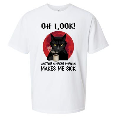 Another Glorious Morning Makes Me Sick Black Cat Cute Gift Sueded Cloud Jersey T-Shirt