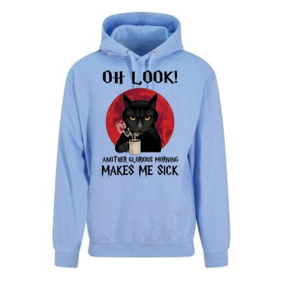 Another Glorious Morning Makes Me Sick Black Cat Cute Gift Unisex Surf Hoodie