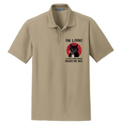 Another Glorious Morning Makes Me Sick Black Cat Cute Gift Dry Zone Grid Polo