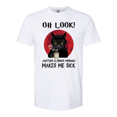 Another Glorious Morning Makes Me Sick Black Cat Cute Gift Softstyle CVC T-Shirt