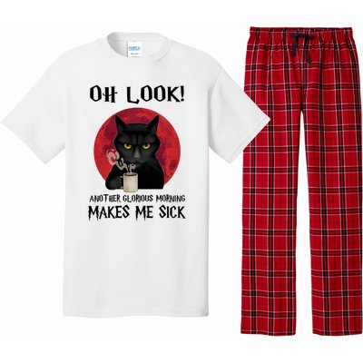 Another Glorious Morning Makes Me Sick Black Cat Cute Gift Pajama Set