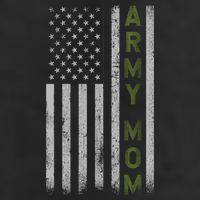 Army Gift Mom Proud Army Mother USA Flag 7 Panel Mesh Trucker Snapback Hat