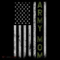 Army Gift Mom Proud Army Mother USA Flag Tall T-Shirt