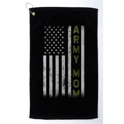 Army Gift Mom Proud Army Mother USA Flag Golf Towel