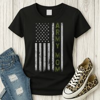 Army Gift Mom Proud Army Mother USA Flag Womens T-Shirt