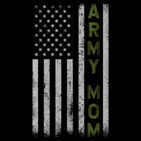 Army Gift Mom Proud Army Mother USA Flag Womens T-Shirt