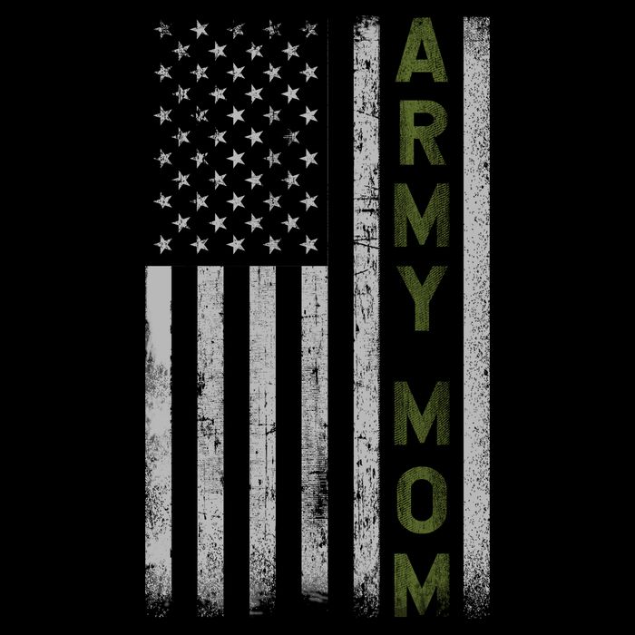 Army Gift Mom Proud Army Mother USA Flag Womens T-Shirt