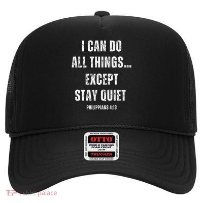 After God Made Me He Said Christian Women High Crown Mesh Back Trucker Hat
