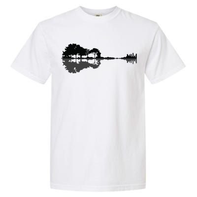 Acoustic Guitar Nature Forest Music Bass Guitarist Men Women Garment-Dyed Heavyweight T-Shirt