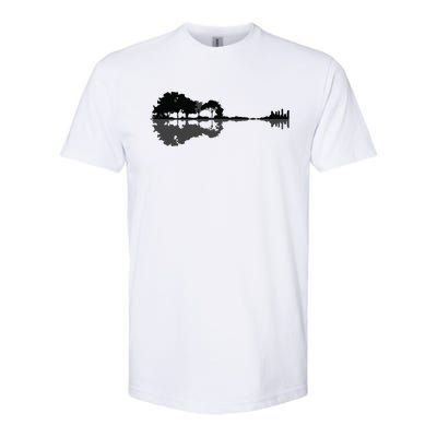 Acoustic Guitar Nature Forest Music Bass Guitarist Men Women Softstyle CVC T-Shirt