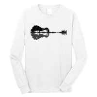 Acoustic Guitar Nature Forest Music Bass Guitarist Men Women Long Sleeve Shirt