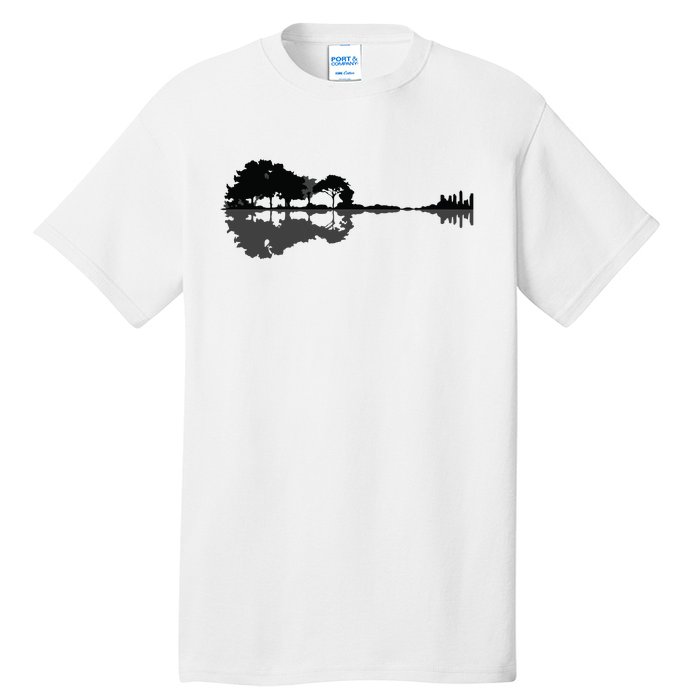 Acoustic Guitar Nature Forest Music Bass Guitarist Men Women Tall T-Shirt