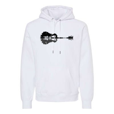 Acoustic Guitar Nature Forest Music Bass Guitarist Men Women Premium Hoodie