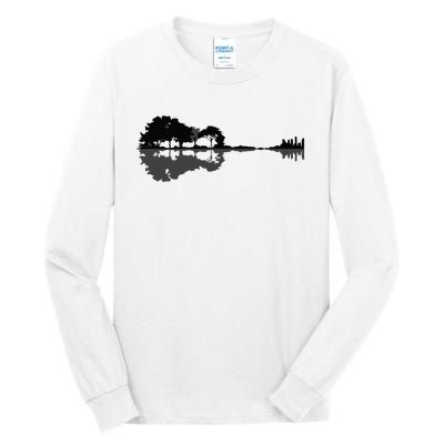 Acoustic Guitar Nature Forest Music Bass Guitarist Men Women Tall Long Sleeve T-Shirt