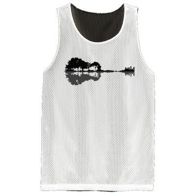 Acoustic Guitar Nature Forest Music Bass Guitarist Men Women Mesh Reversible Basketball Jersey Tank