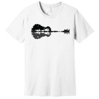 Acoustic Guitar Nature Forest Music Bass Guitarist Men Women Premium T-Shirt