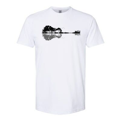 Acoustic Guitar Nature Forest Music Bass Guitarist Softstyle CVC T-Shirt