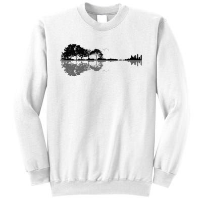 Acoustic Guitar Nature Forest Music Bass Guitarist Sweatshirt