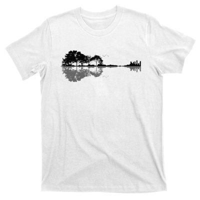 Acoustic Guitar Nature Forest Music Bass Guitarist T-Shirt