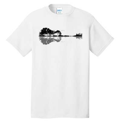 Acoustic Guitar Nature Forest Music Bass Guitarist Tall T-Shirt