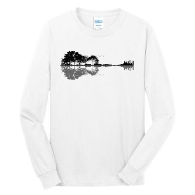 Acoustic Guitar Nature Forest Music Bass Guitarist Tall Long Sleeve T-Shirt