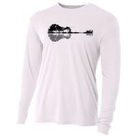 Acoustic Guitar Nature Forest Music Bass Guitarist Cooling Performance Long Sleeve Crew