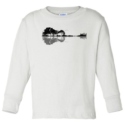 Acoustic Guitar Nature Forest Music Bass Guitarist Toddler Long Sleeve Shirt