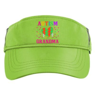 Autism Grandma Nana Mimi Grandmother Autistic Acceptance Cute Gift Adult Drive Performance Visor