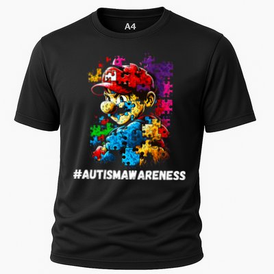 Autism Gamer Navigating Autism , Autism Mom Dad Gaming Performance Shirt