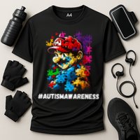 Autism Gamer Navigating Autism , Autism Mom Dad Gaming Cooling Performance Crew T-Shirt