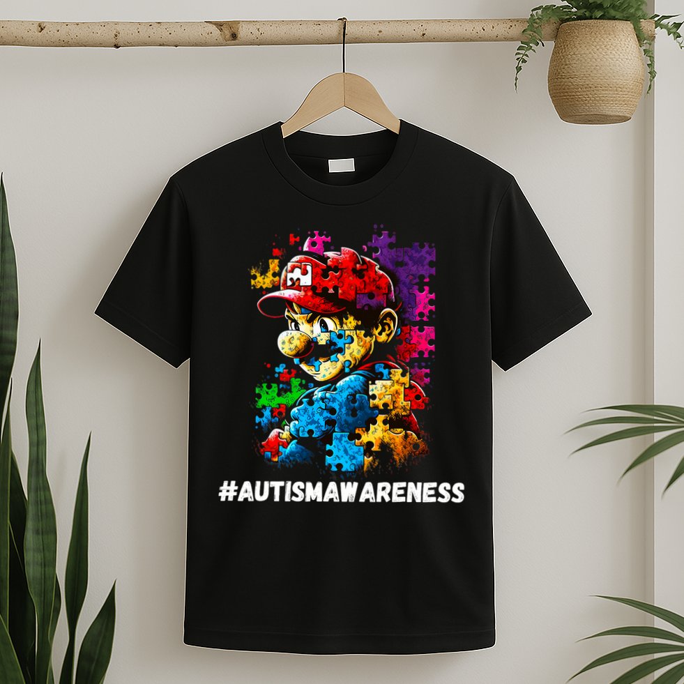 Autism Gamer Navigating Autism , Autism Mom Dad Gaming T-Shirt