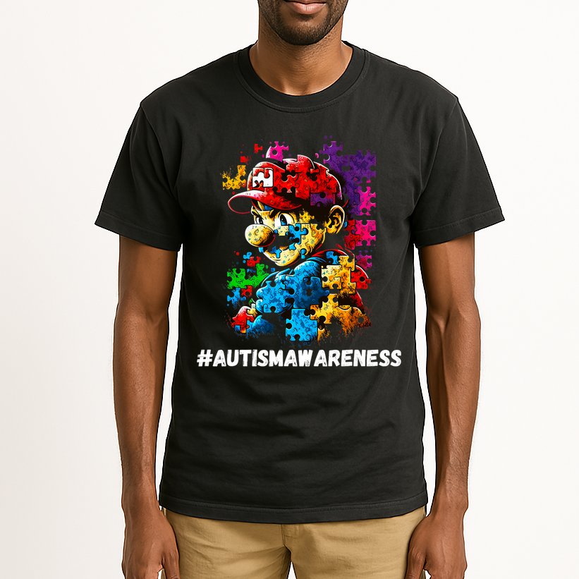 Autism Gamer Navigating Autism , Autism Mom Dad Gaming Tall T-Shirt