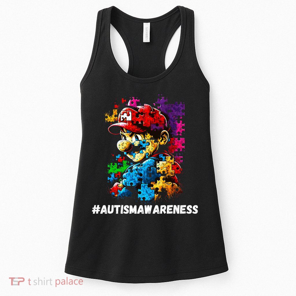 Autism Gamer Navigating Autism , Autism Mom Dad Gaming Womens Tank Top